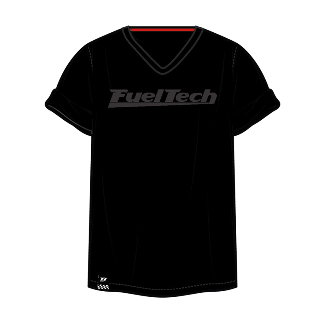 Camiseta Baby Look Preta Carbono