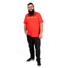 Camiseta Vermelha FT Amarelo