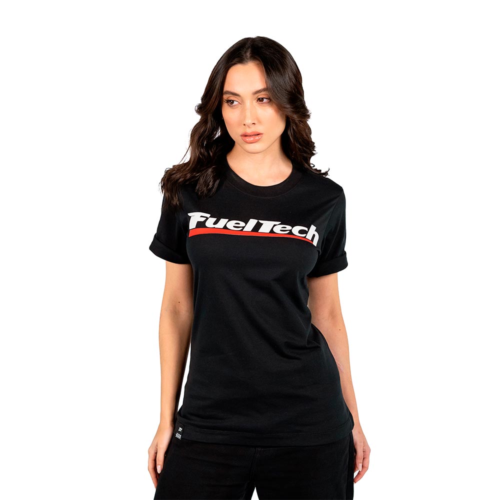 Camiseta Baby Look Preta Clássica
