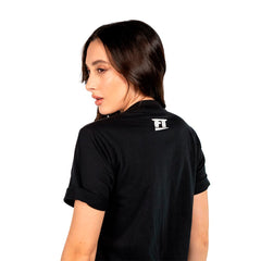Camiseta Baby Look Preta Clássica