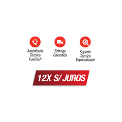 Adesivo TAG FuelTech Vermelho e Branco